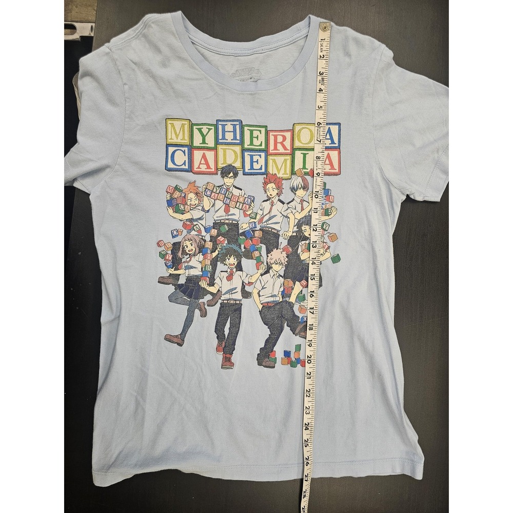 My Hero Academia Shirt Mens Medium Blue Class 1A Anime Graphic Tee T-Shirt - Picture 4 of 5